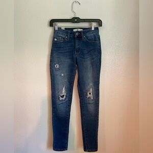 KanCan Blue Skinny Distressed Jeans